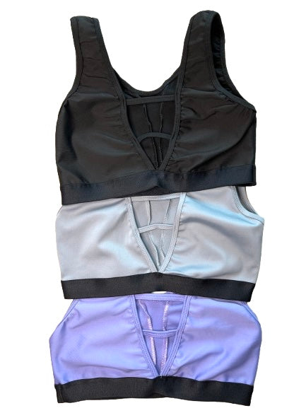 Top Licra Con Elástico Negro