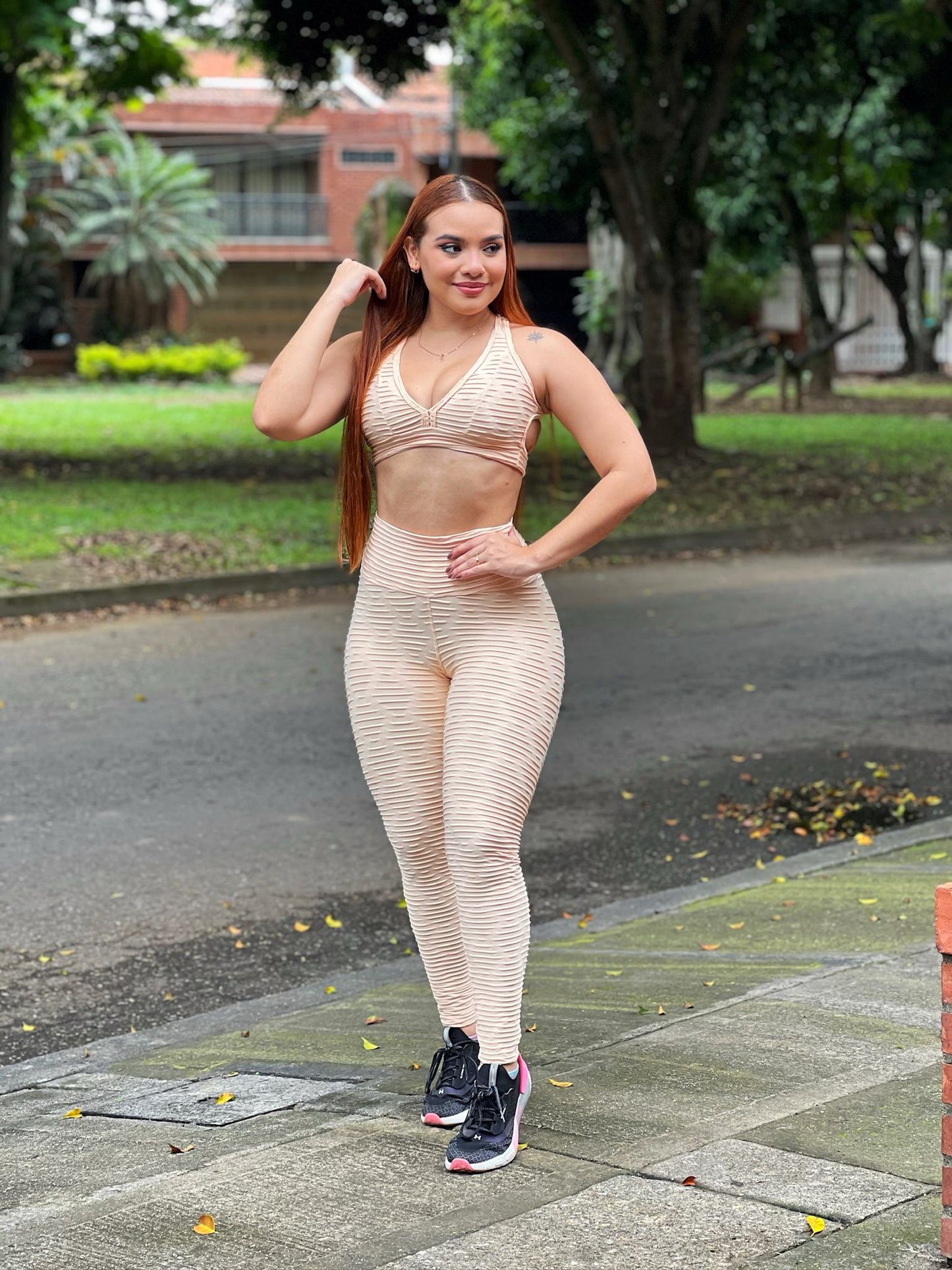 Conjunto Leggin Textura + Top