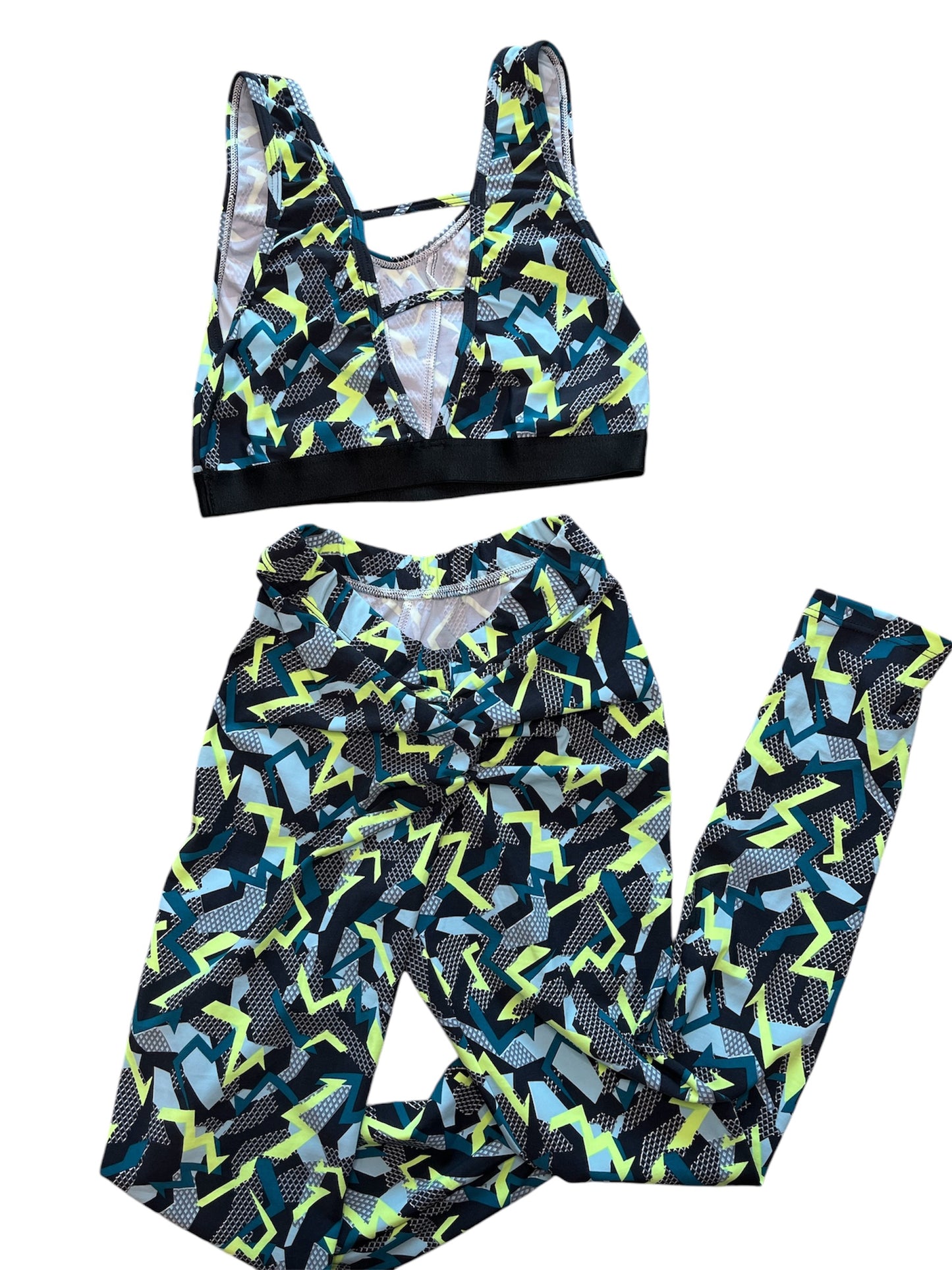 Conjunto Leggin Sirena Push up + Top Estampado
