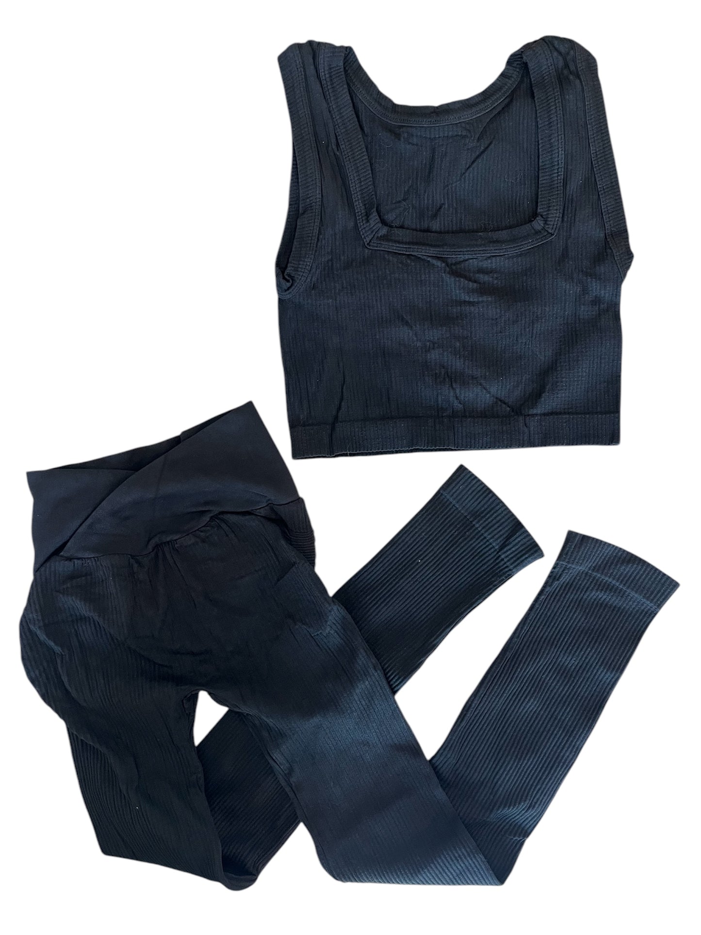Conjunto Leggin V y Top Redondo