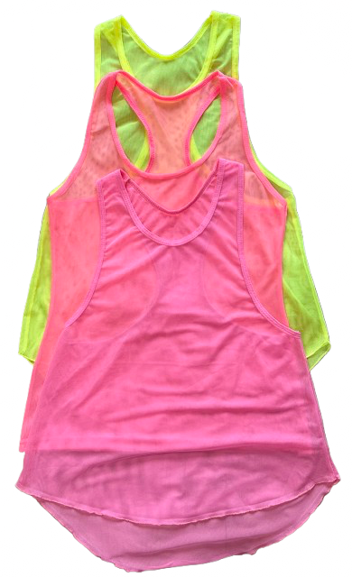 Blusa Sin Manga Esqueleto malla