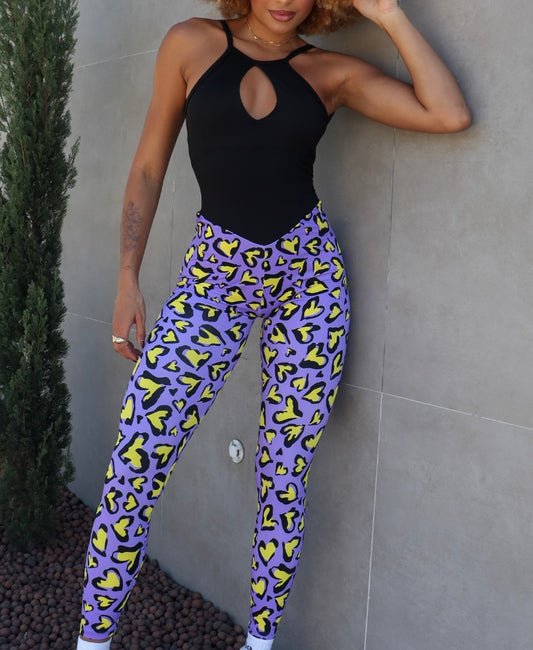 Jumpsuit Lila con Amarillo