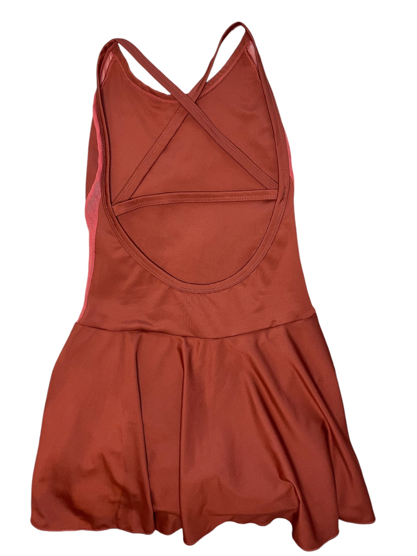 Vestido Sólido Con Malla