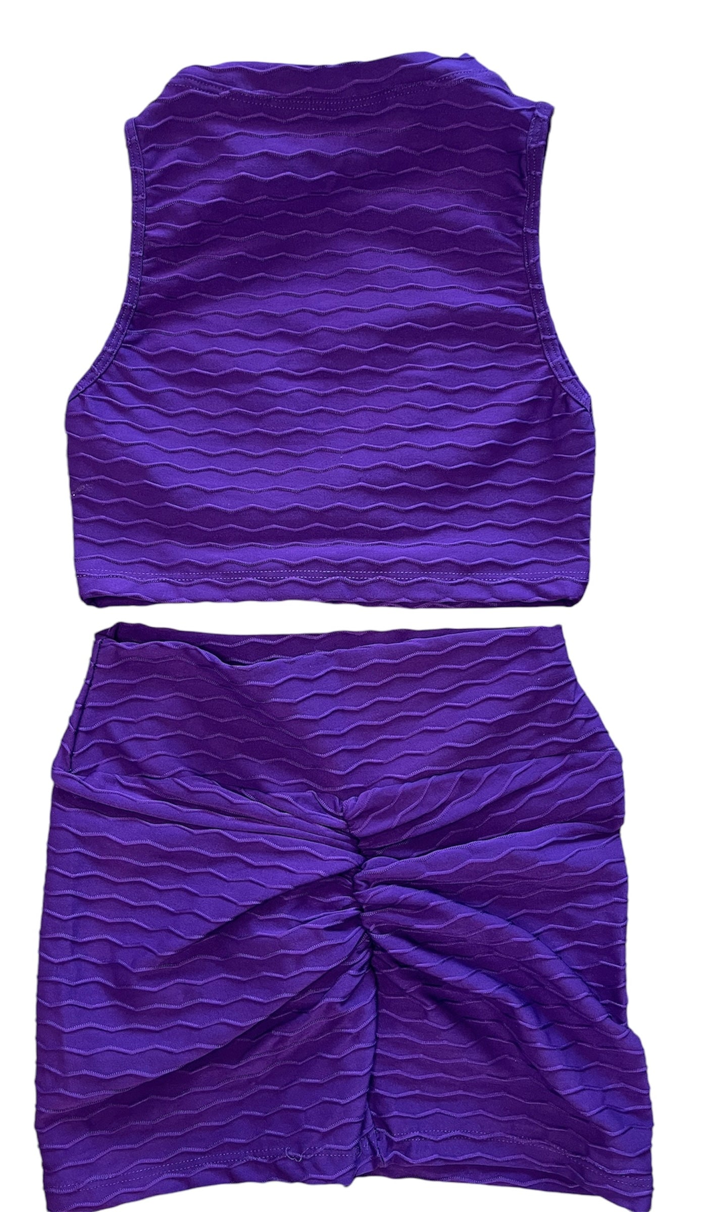 Conjunto Short Textura push up + Top