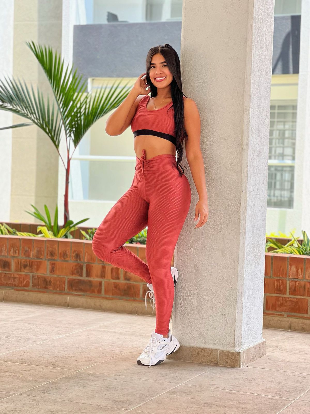Conjunto Leggin Textura + Top Arco Elástico