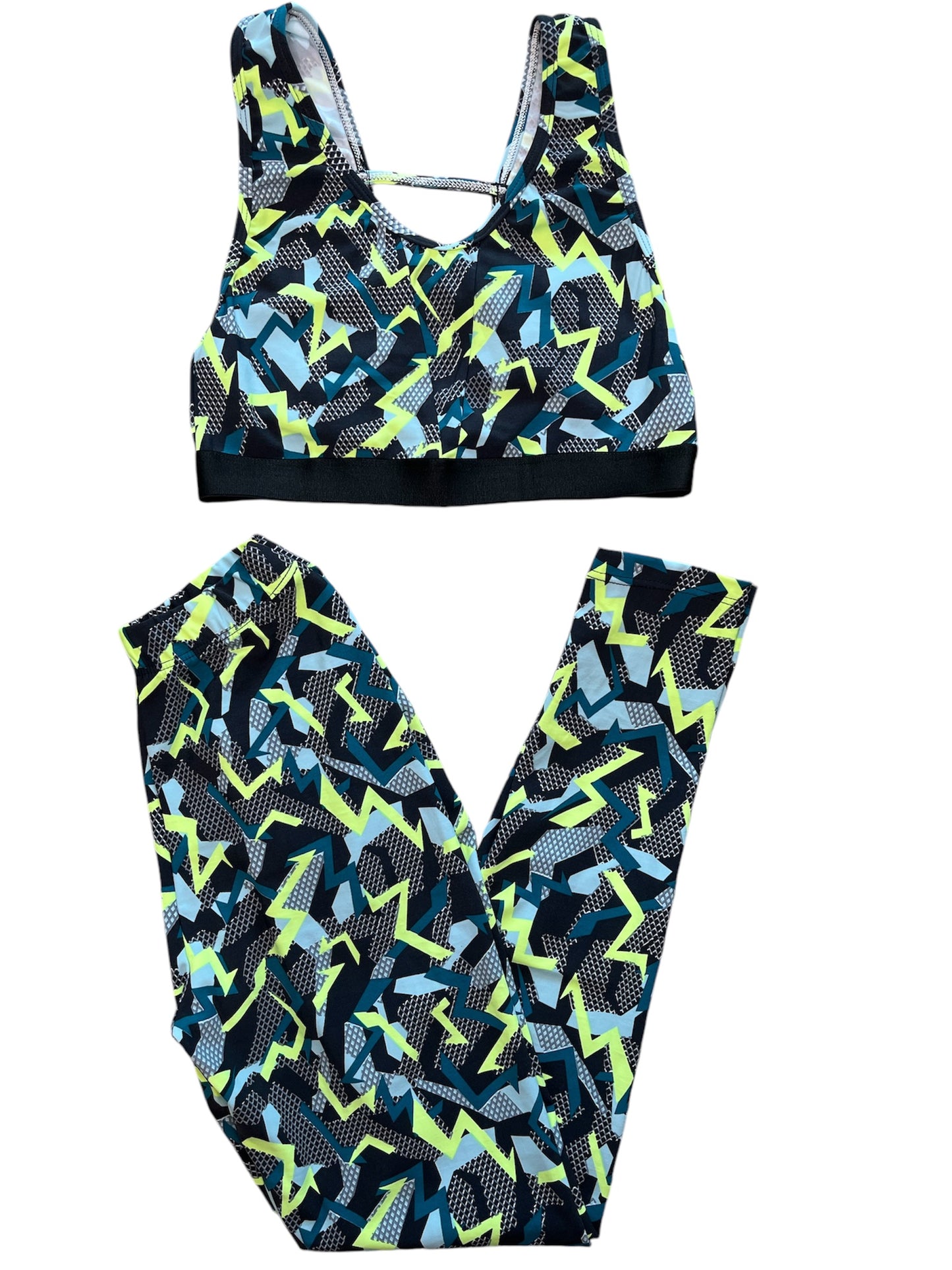 Conjunto Leggin Sirena Push up + Top Estampado