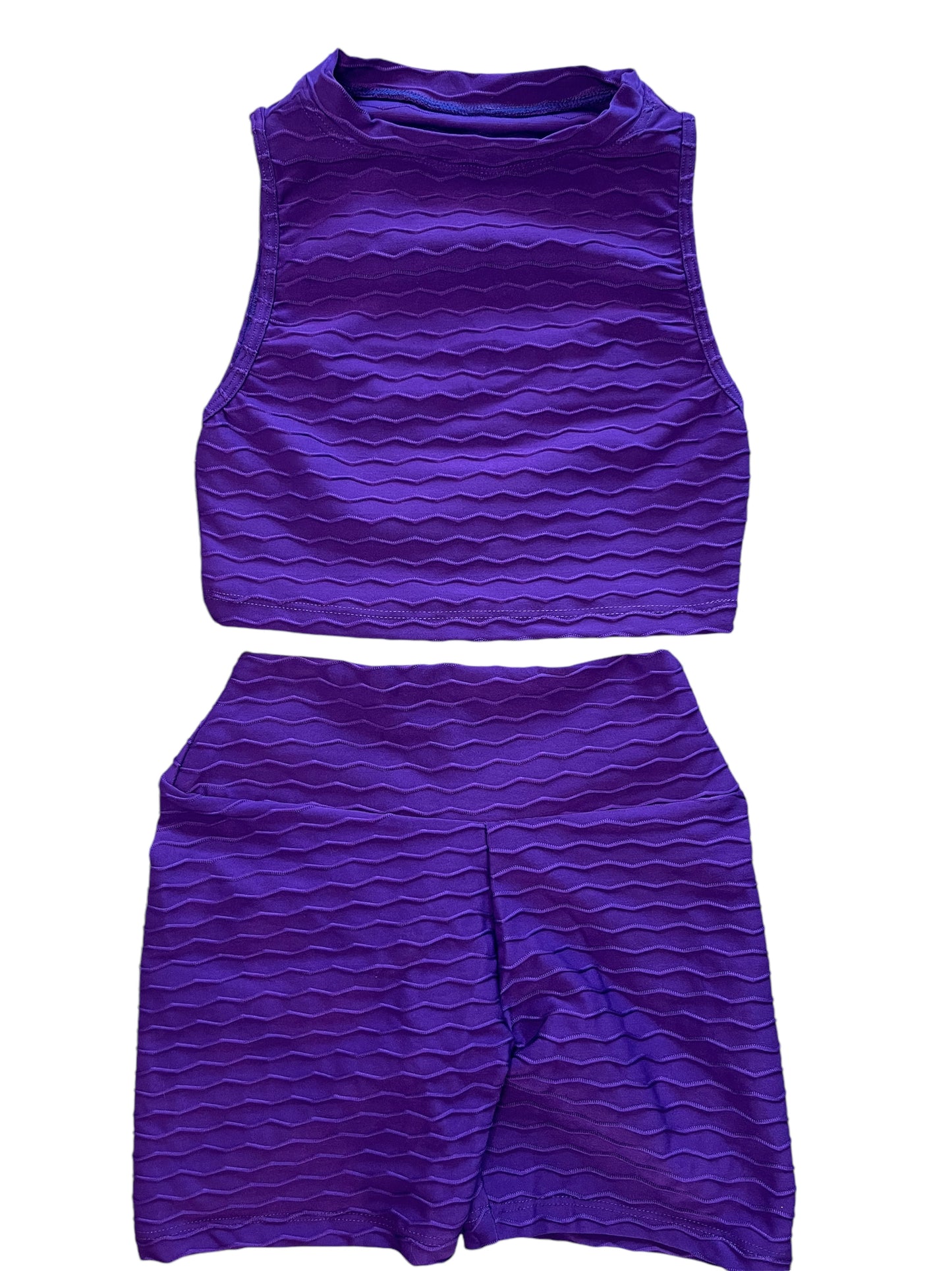 Conjunto Short Textura push up + Top