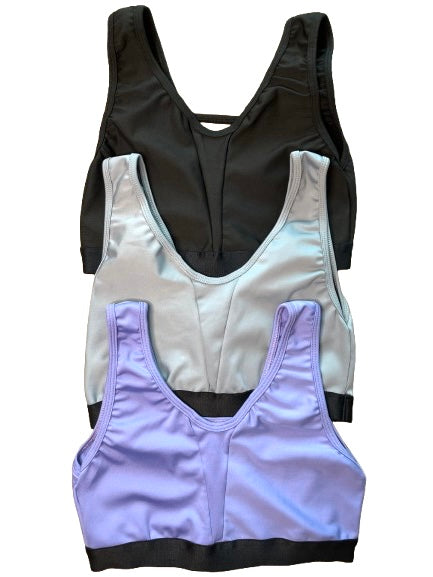 Top Licra Con Elástico Negro