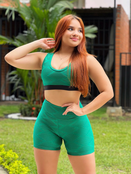 Conjunto Short Textura Normal + Top