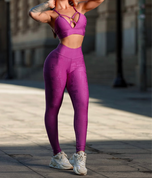 Conjunto Leggin Delux Uva