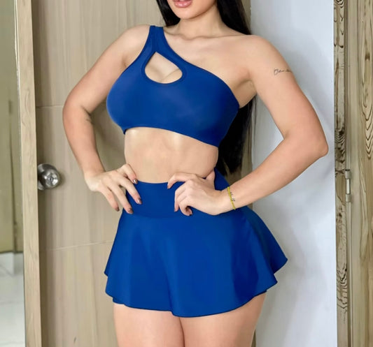 Conjunto Falda short y Top Gota